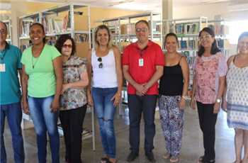 BIBLIOTECA MUNICIPAL RECEBE VISITA TÉCNICA DO ESTADO
