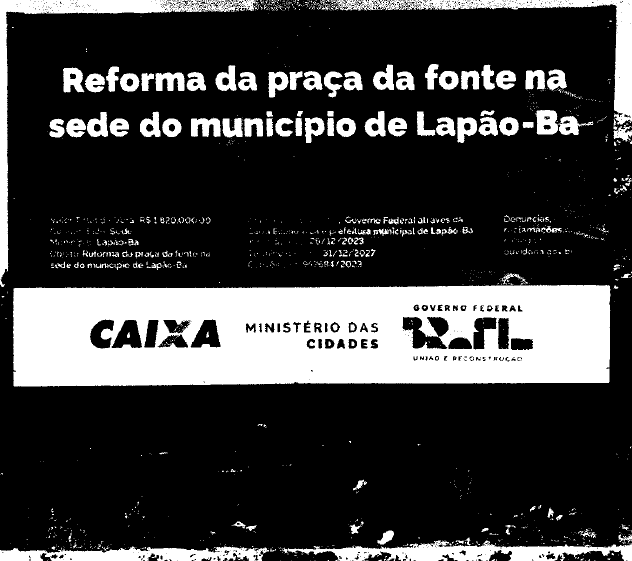 Reforma da Praça da Fonte da Sede do município de Lapão